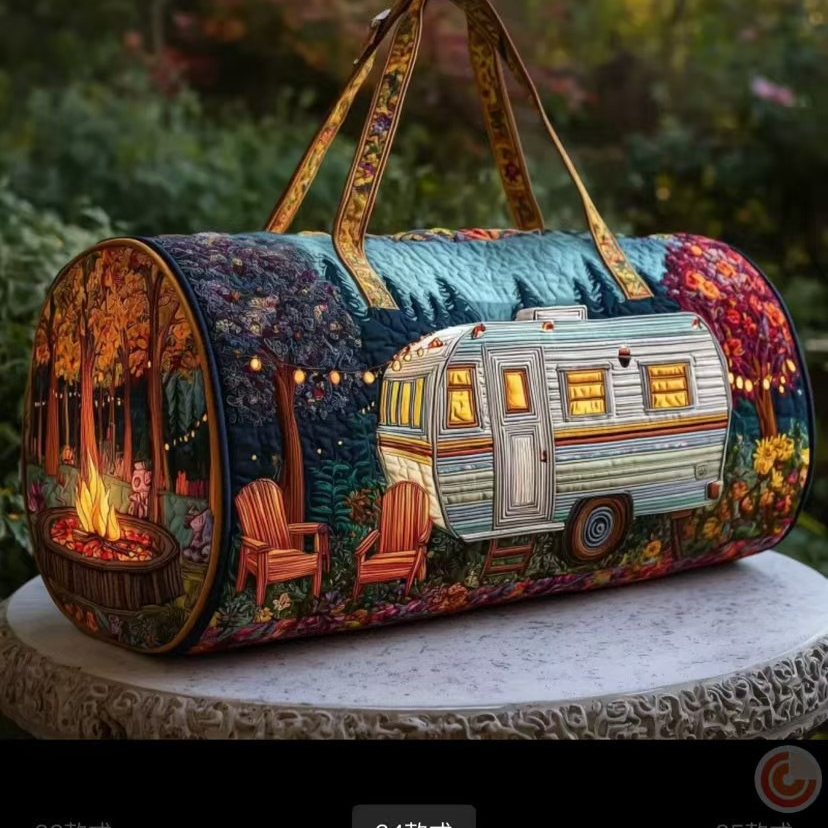 Handheld Woven Travel Bag