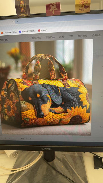 Handheld Woven Travel Bag