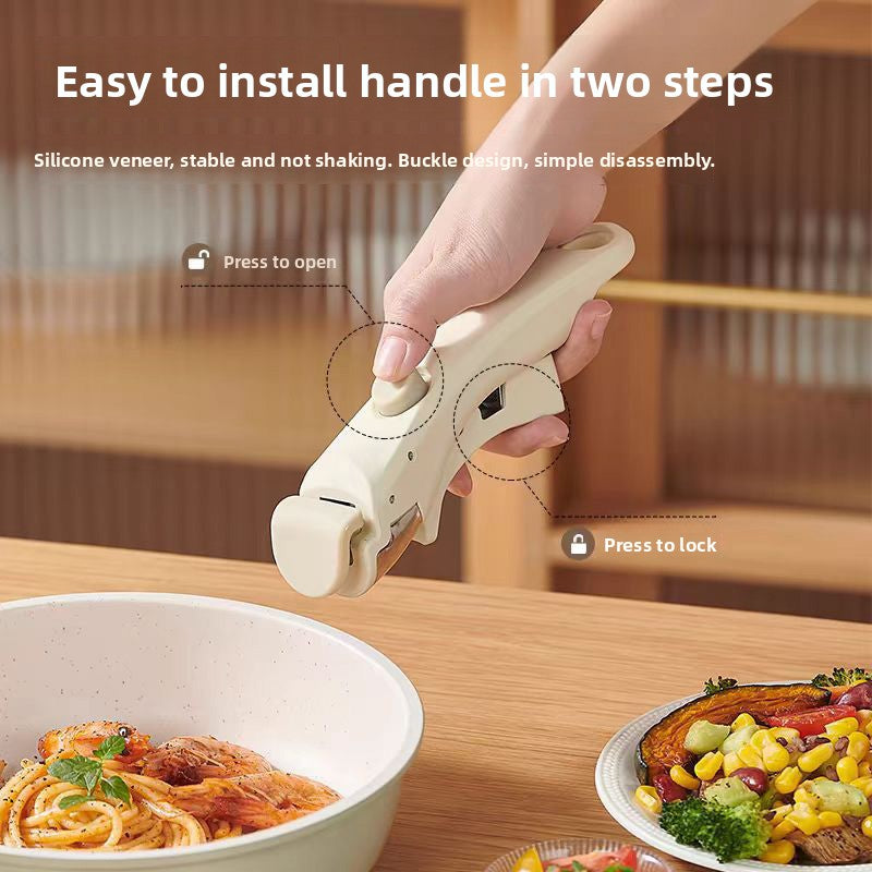 Handle detachable non-stick pan