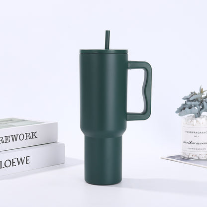 Handle-equipped insulated cup