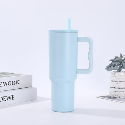 Handle-equipped insulated cup