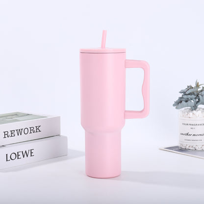 Handle-equipped insulated cup