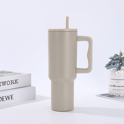 Handle-equipped insulated cup