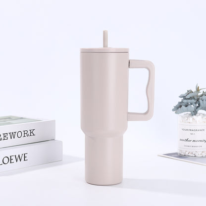 Handle-equipped insulated cup