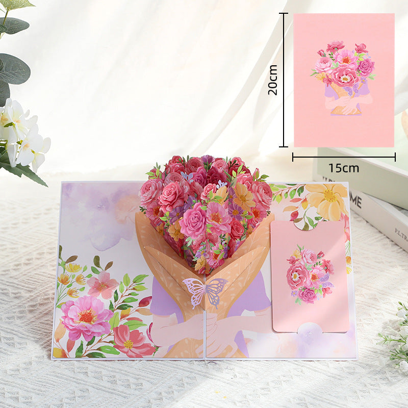 Handmade 3D Floral Pop-Up Cards