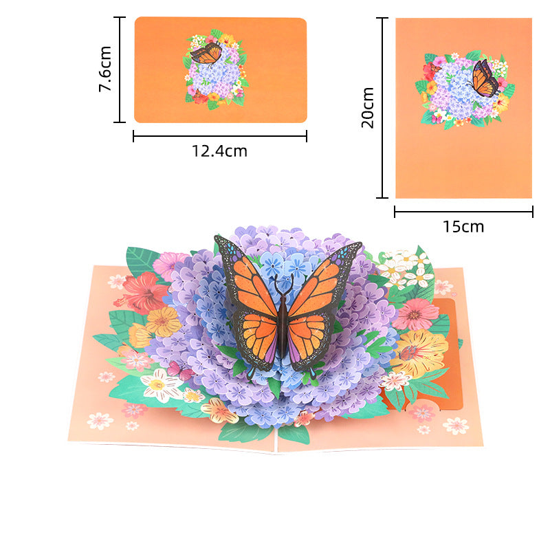 Handmade 3D Floral Pop-Up Cards