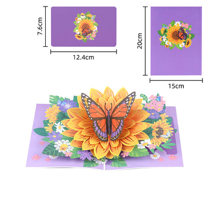 Handmade 3D Floral Pop-Up Cards
