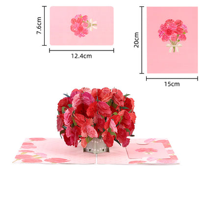 Handmade 3D Floral Pop-Up Cards