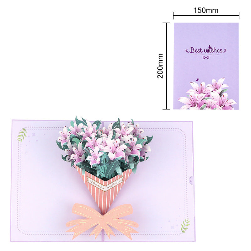 Handmade 3D Floral Pop-Up Cards