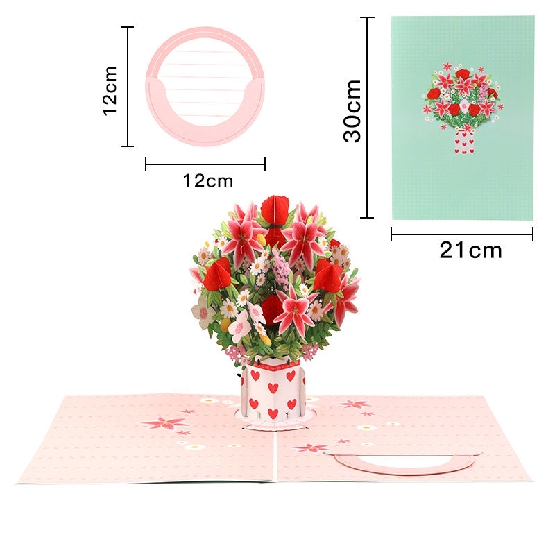 Handmade 3D Floral Pop-Up Cards