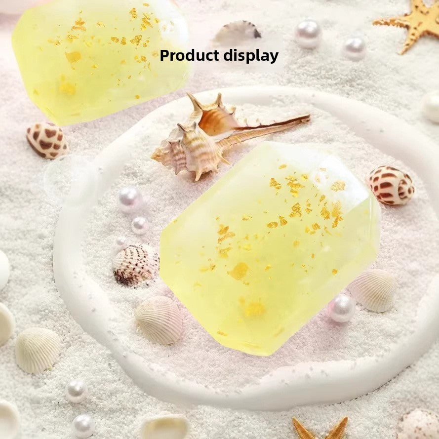 Handmade Aromatherapy Soap with Gold Foil