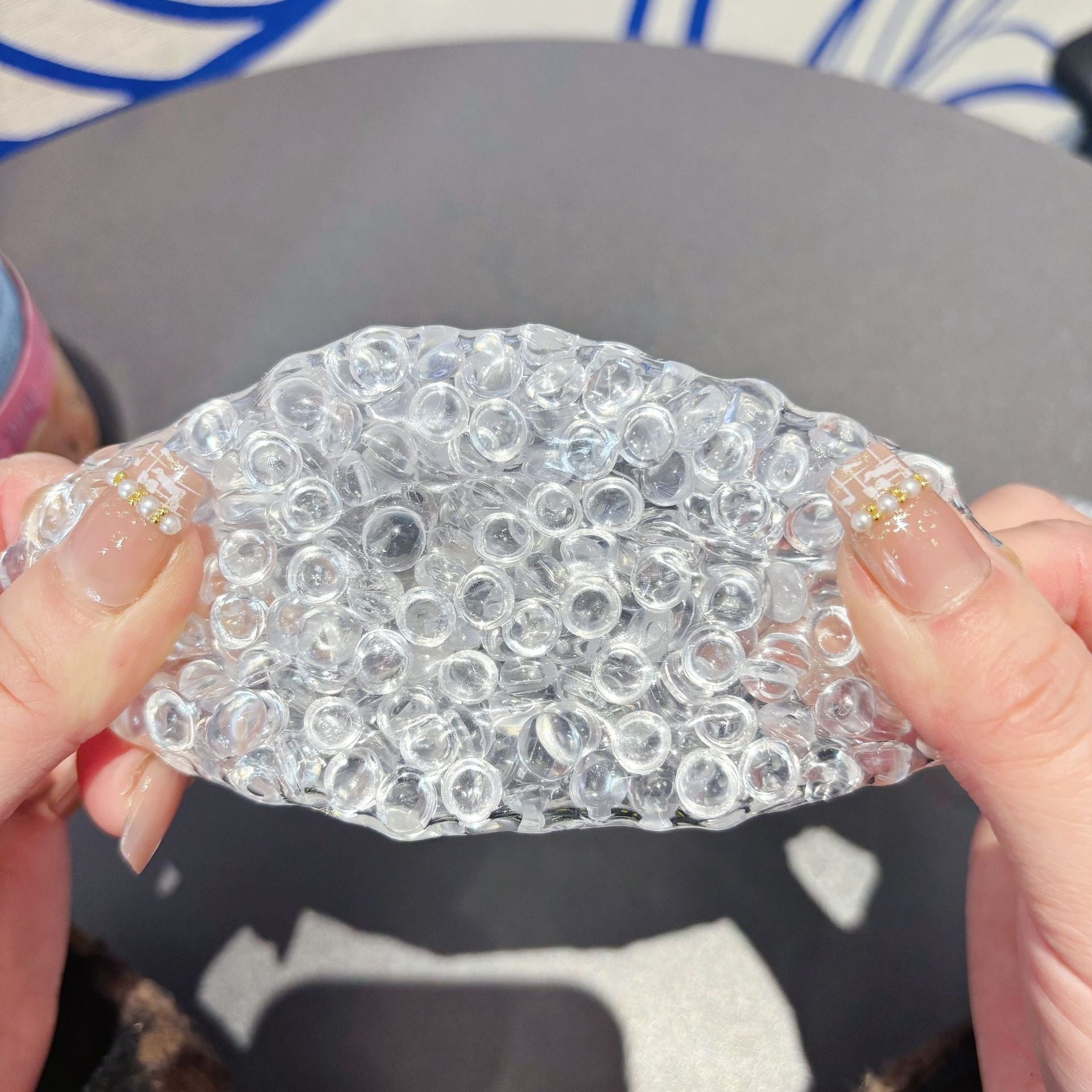 Handmade bead-stringing toy