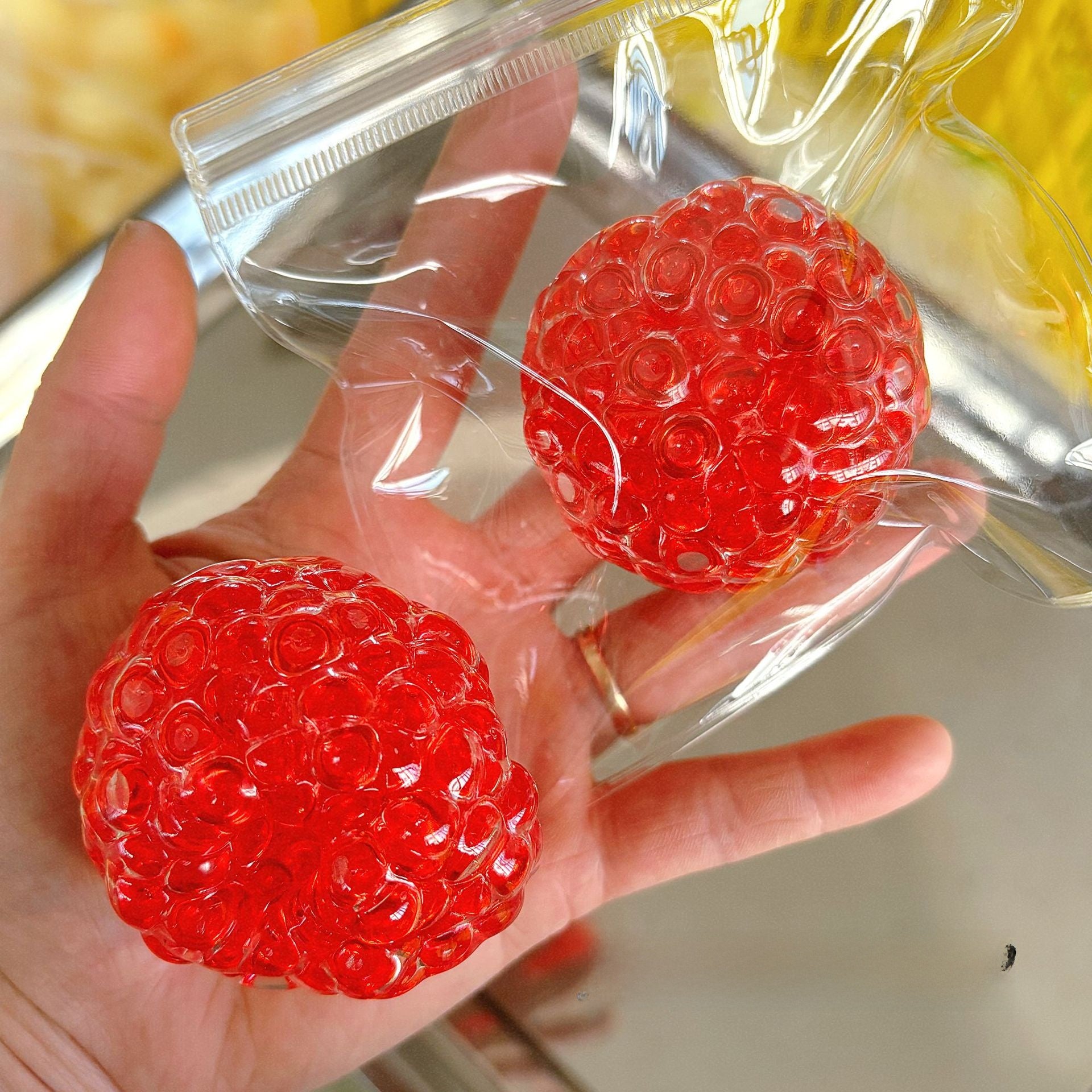 Handmade bead-stringing toy