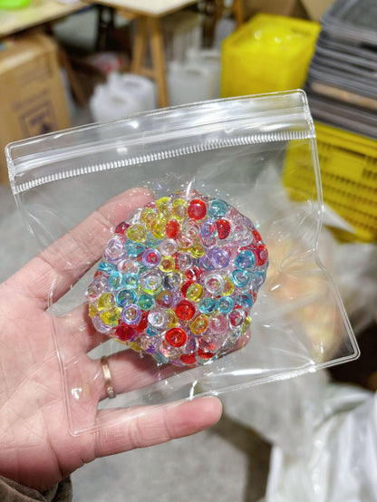 Handmade bead-stringing toy