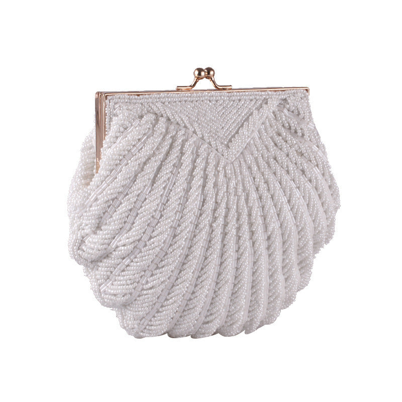 Handmade Beaded Shell Evening Bag