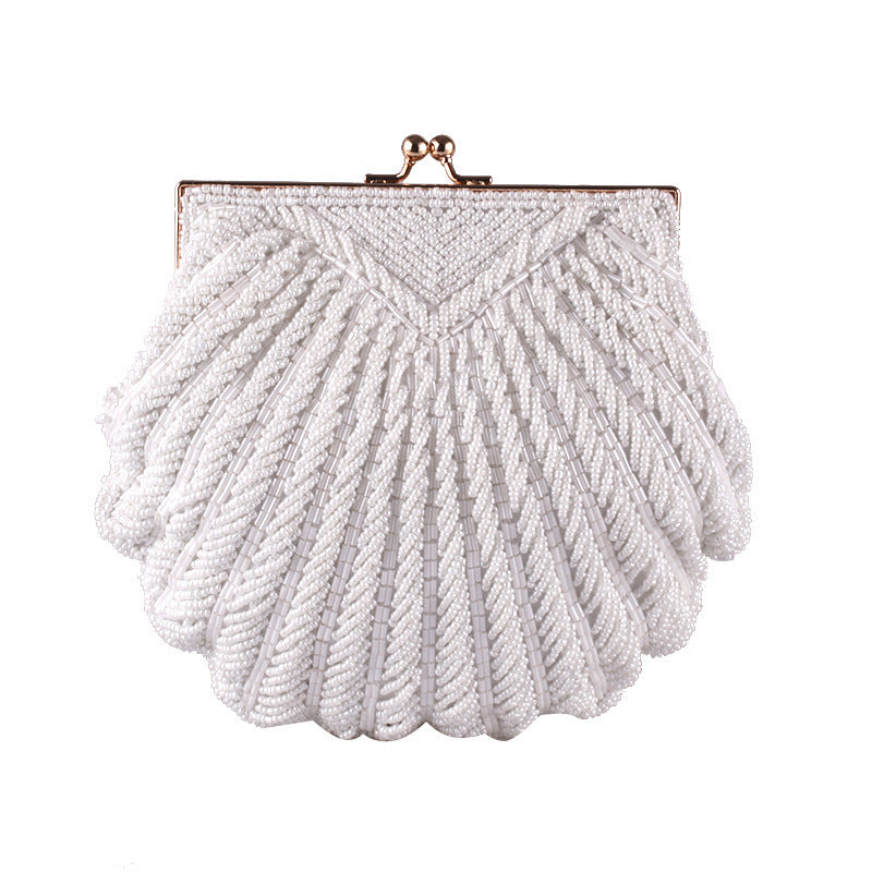 Handmade Beaded Shell Evening Bag