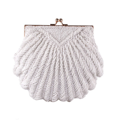 Handmade Beaded Shell Evening Bag