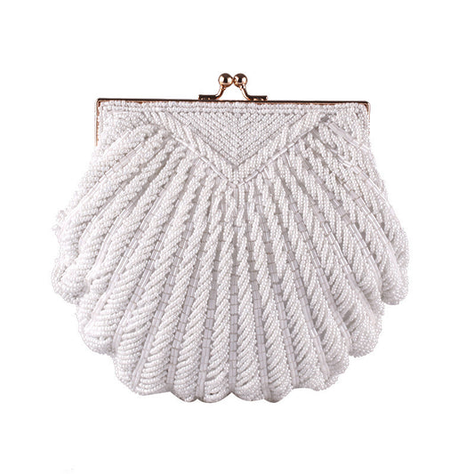 Handmade Beaded Shell Evening Bag