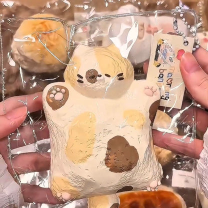 Handmade Calico Cat Silicone Squishy Slow Rebound Toy