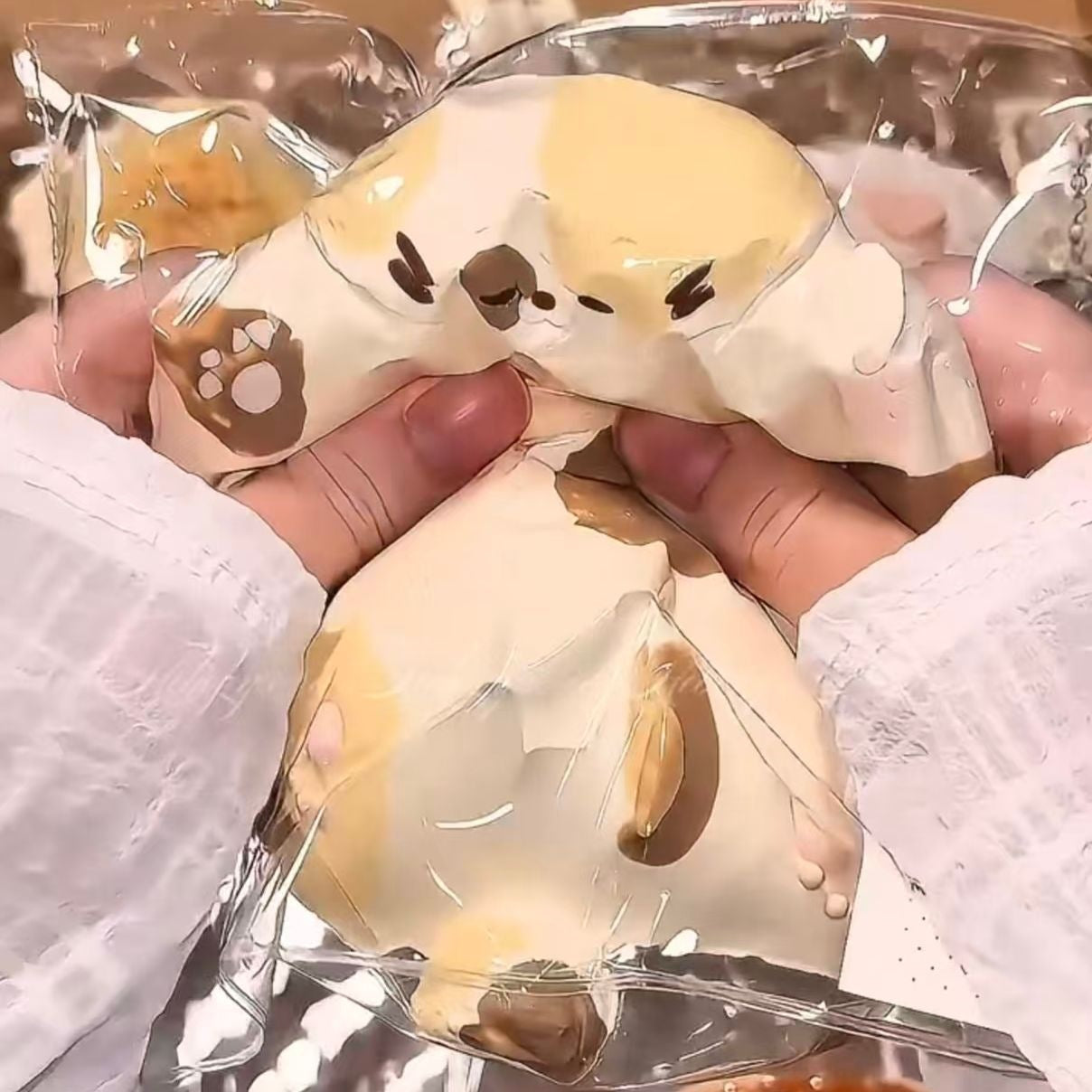 Handmade Calico Cat Silicone Squishy Slow Rebound Toy
