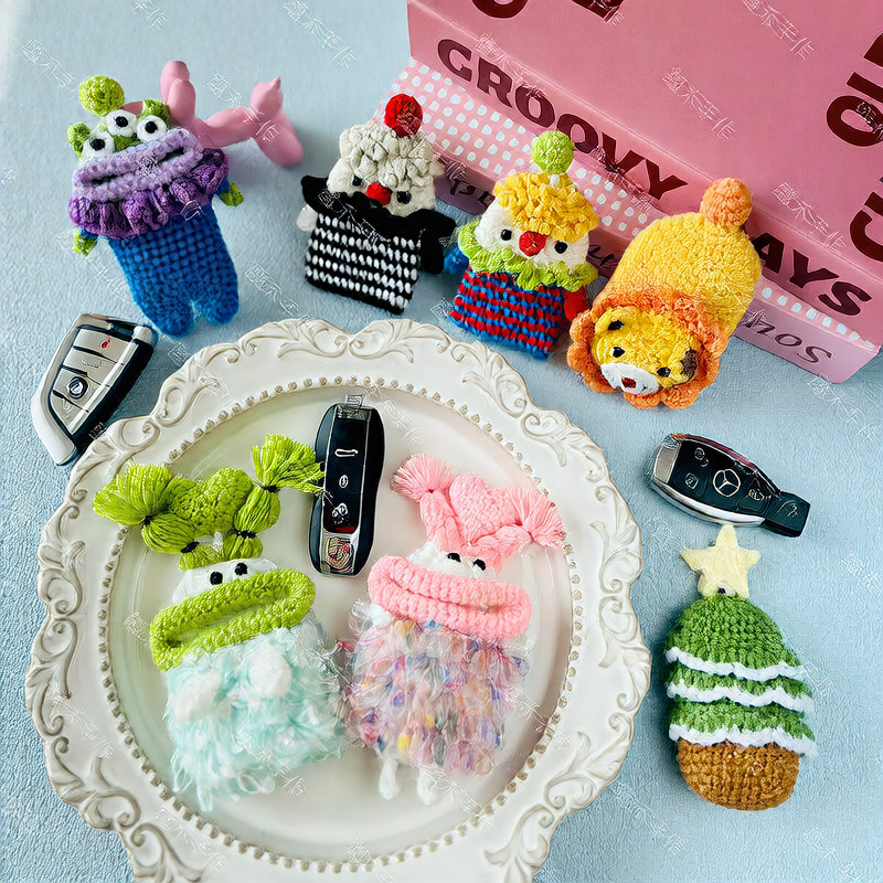 Handmade Cartoon Key Organizer Pouch