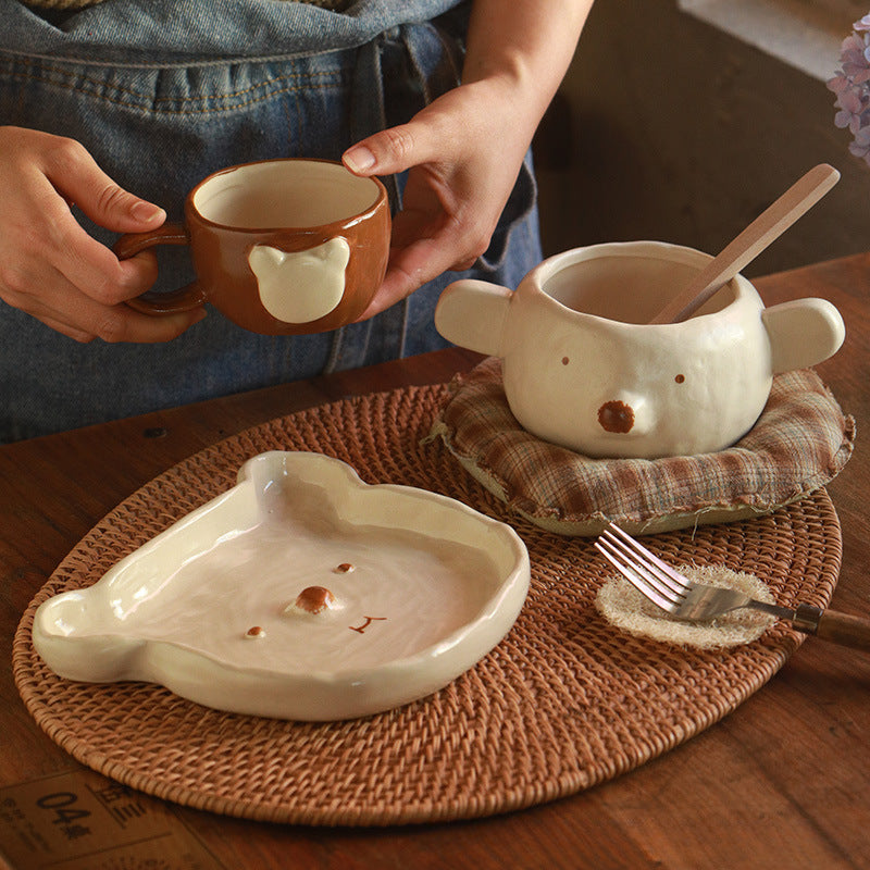 Handmade Cartoon Porcelain Bowl