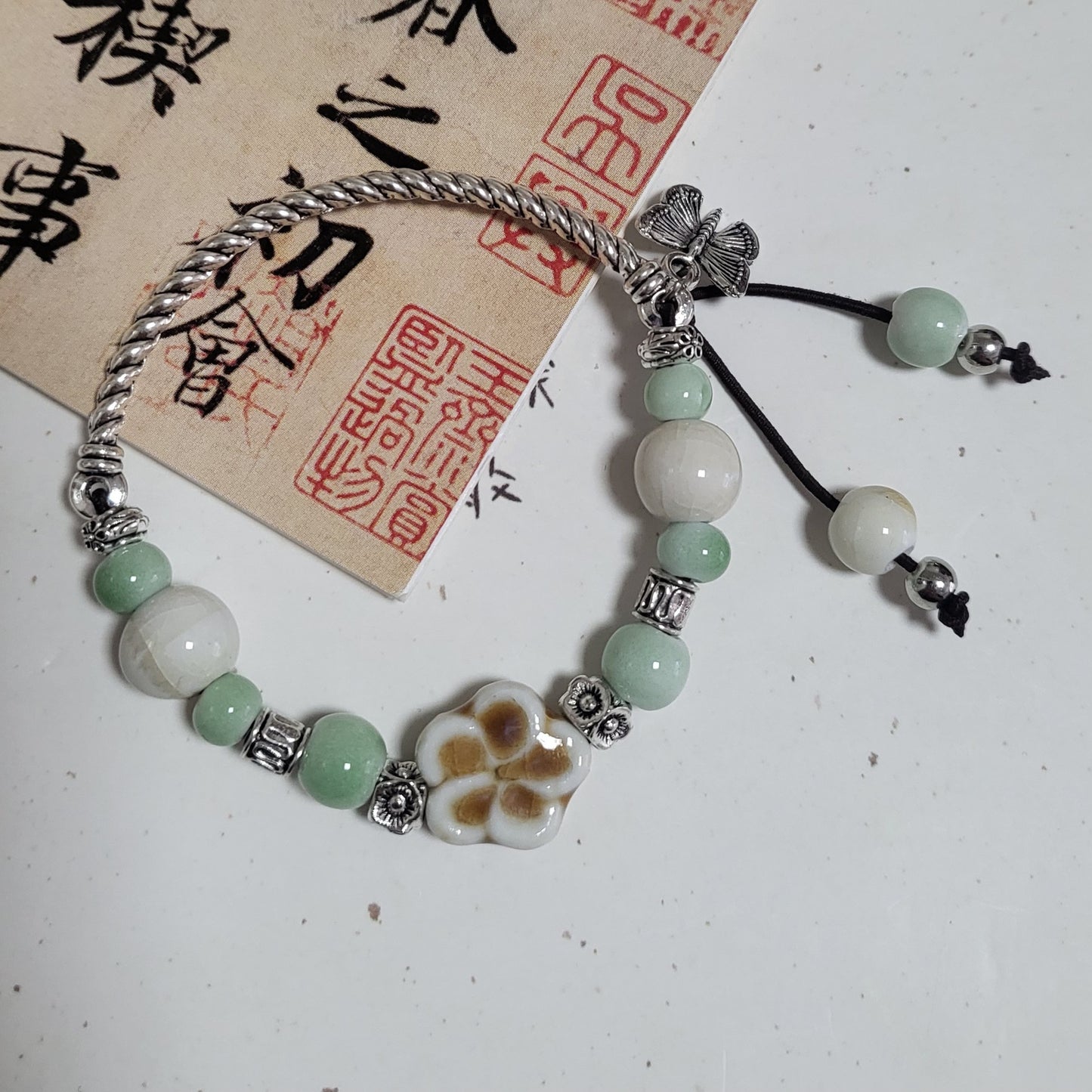 Handmade Ceramic Beads String