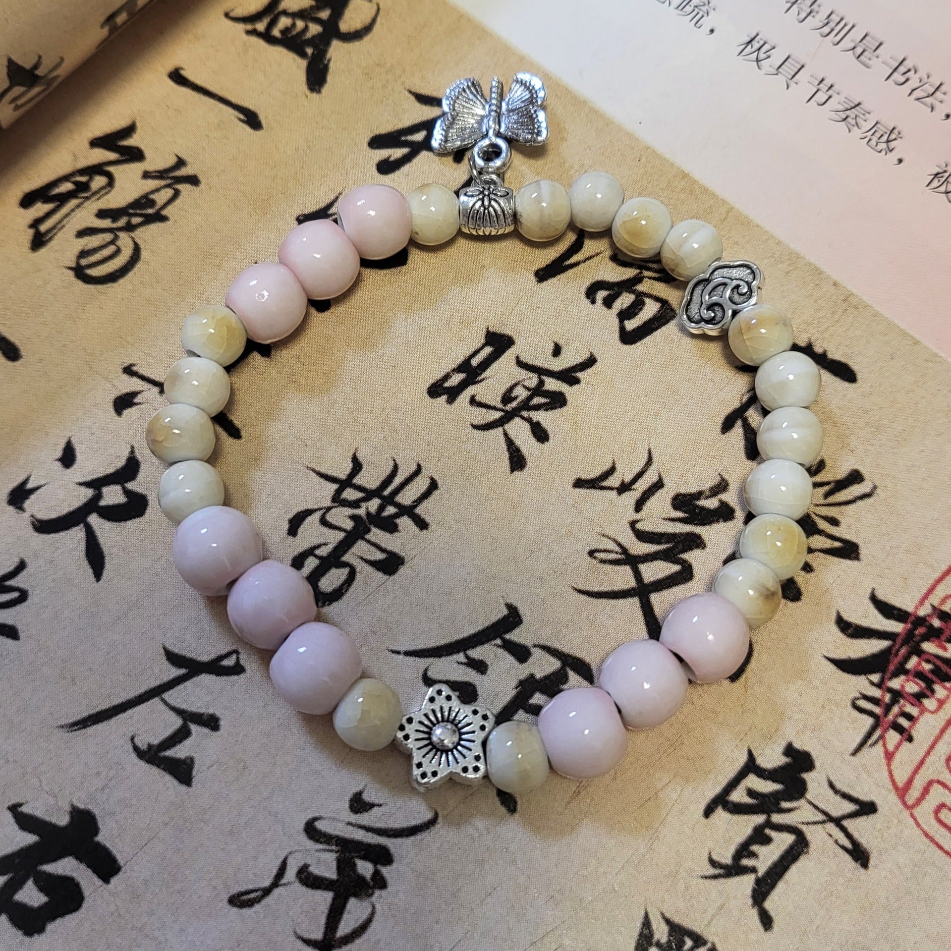 Handmade Ceramic Beads String
