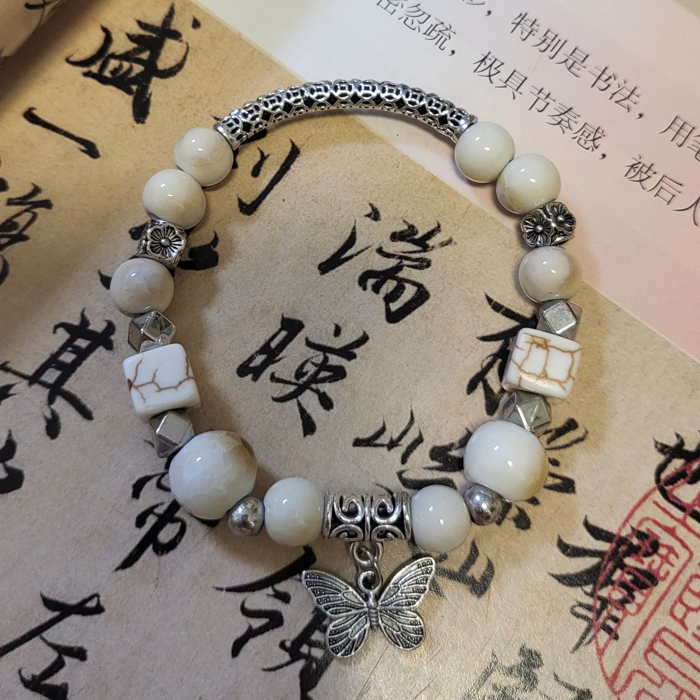 Handmade Ceramic Beads String