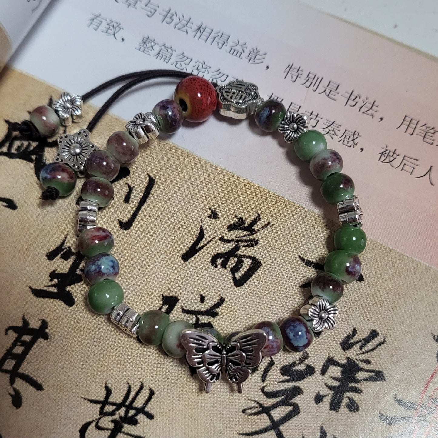 Handmade Ceramic Beads String