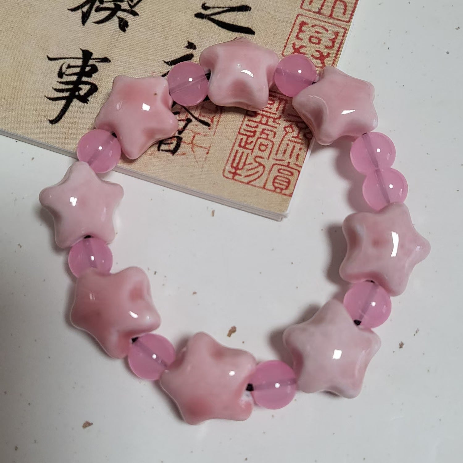 Handmade Ceramic Beads String