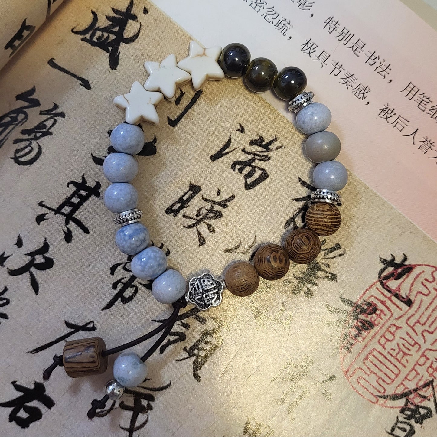 Handmade Ceramic Beads String