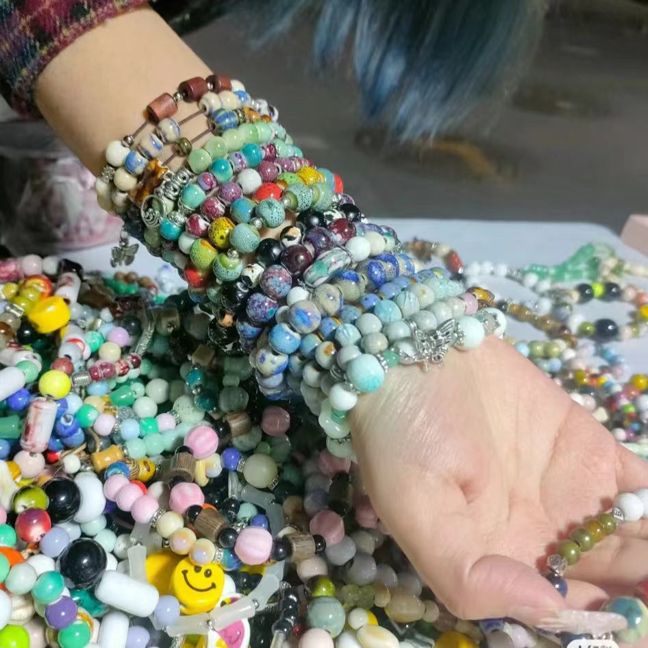 Handmade Ceramic Beads String