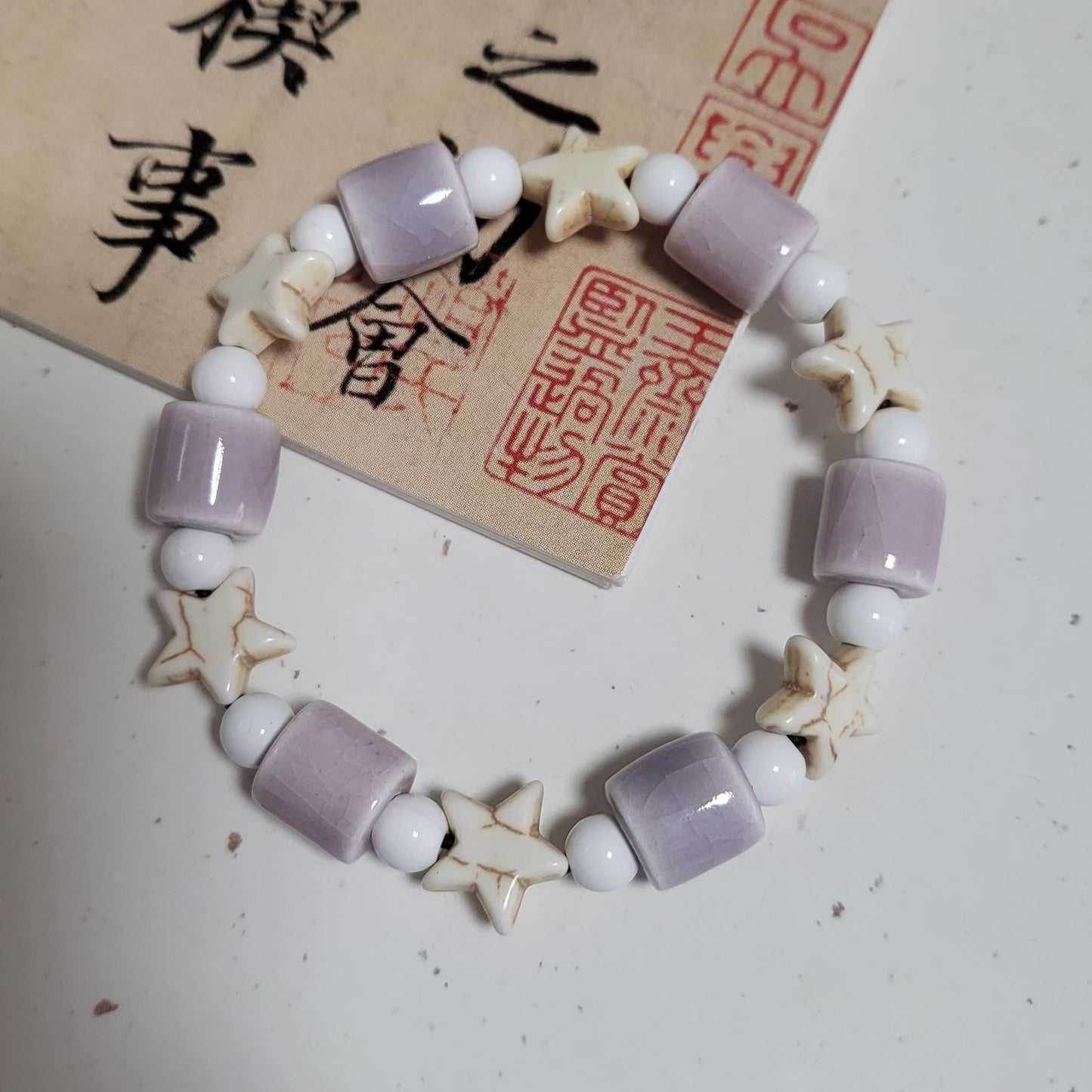 Handmade Ceramic Beads String