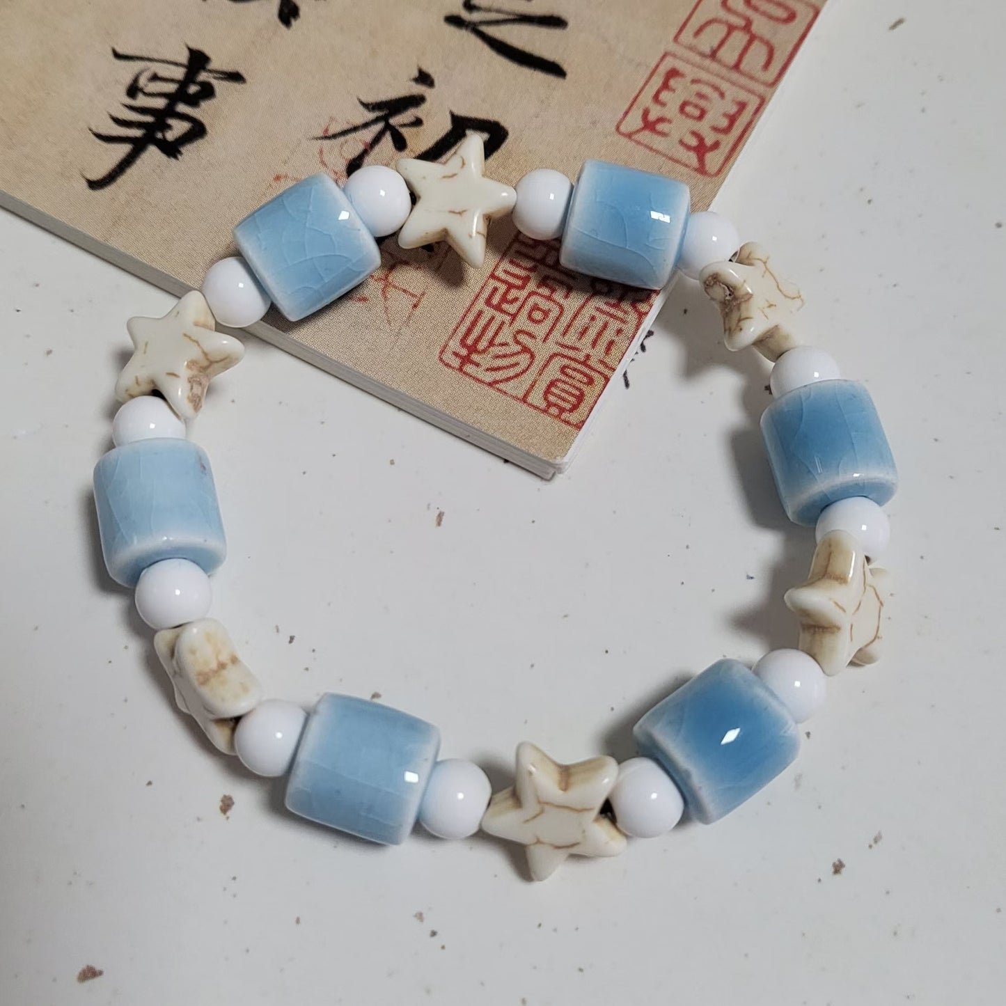 Handmade Ceramic Beads String