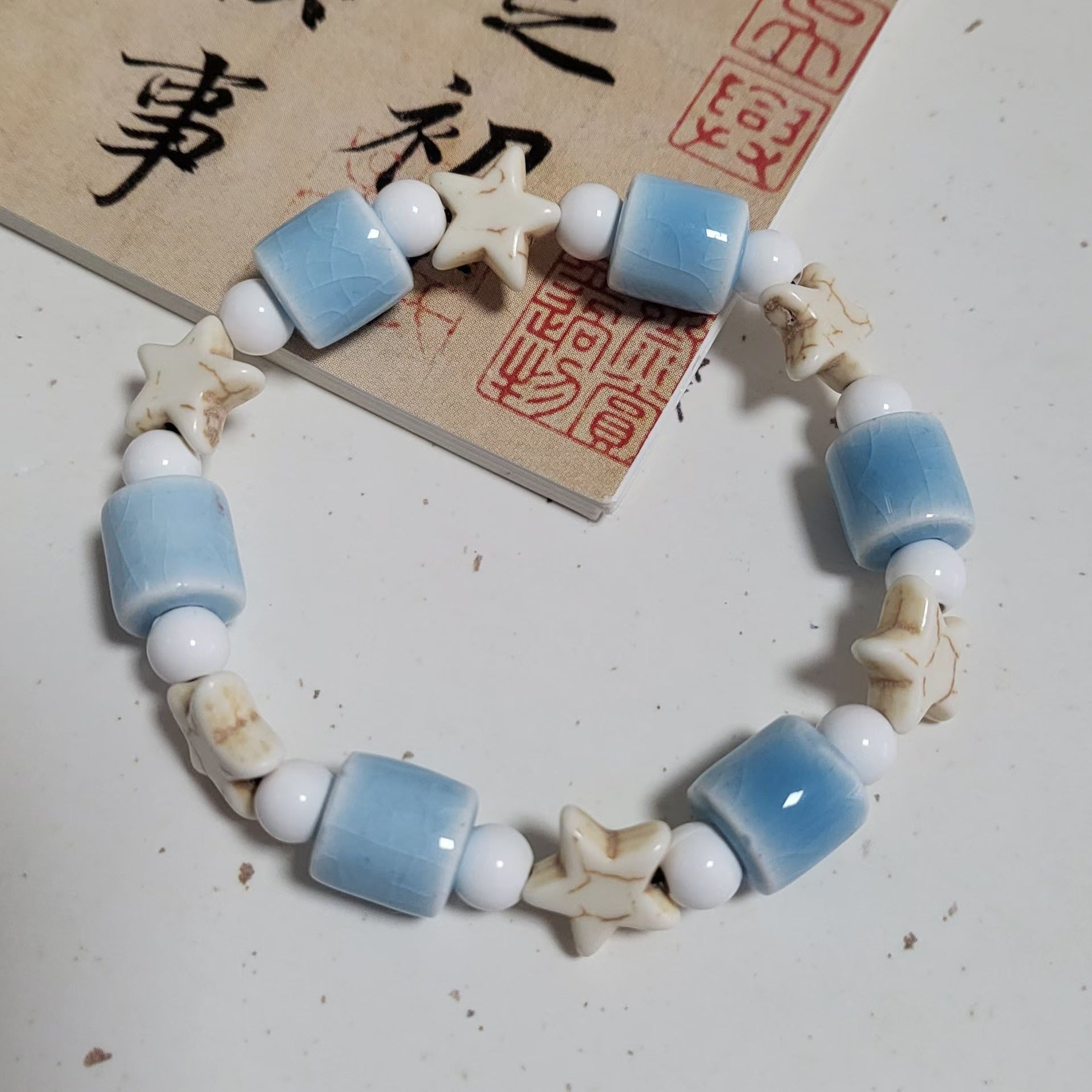 Handmade Ceramic Beads String