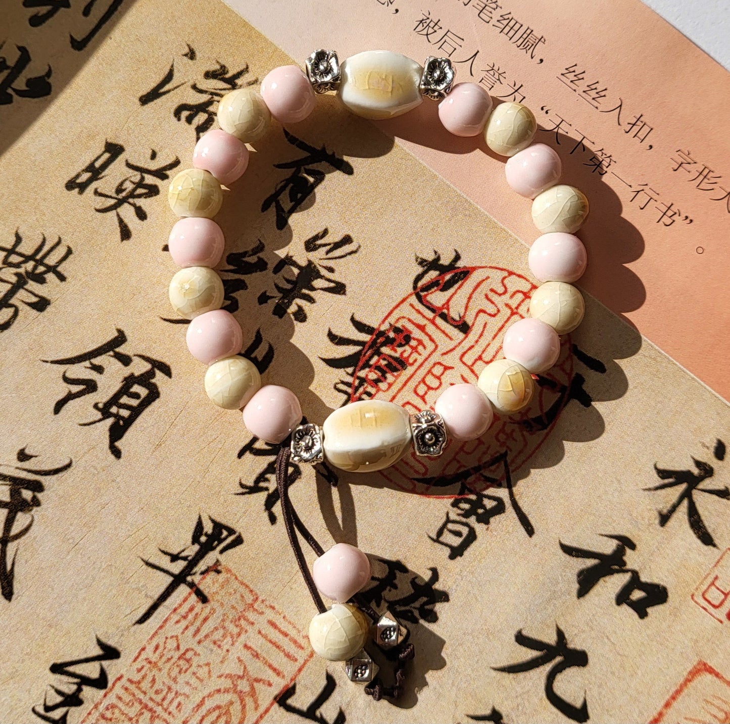 Handmade Ceramic Beads String