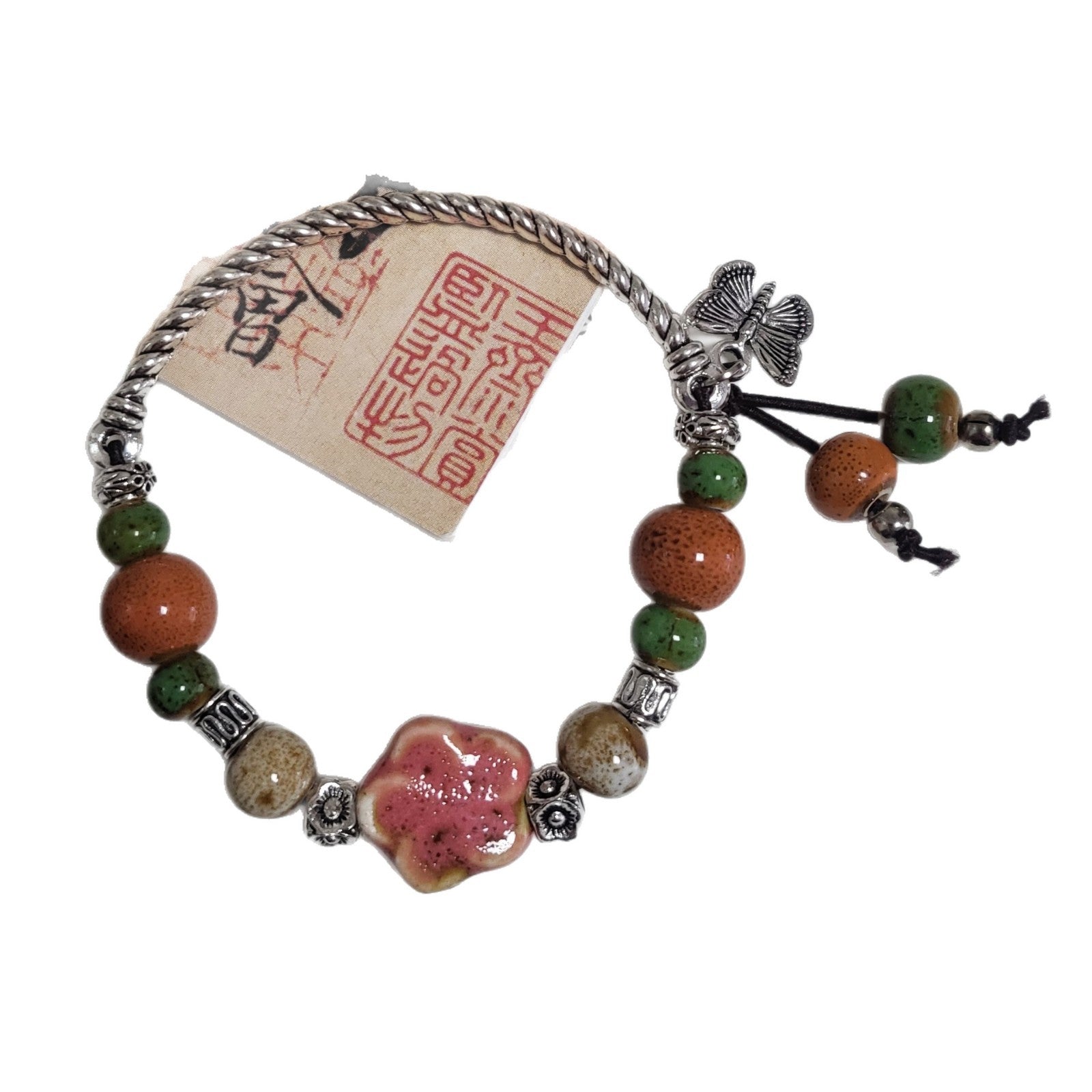 Handmade Ceramic Beads String