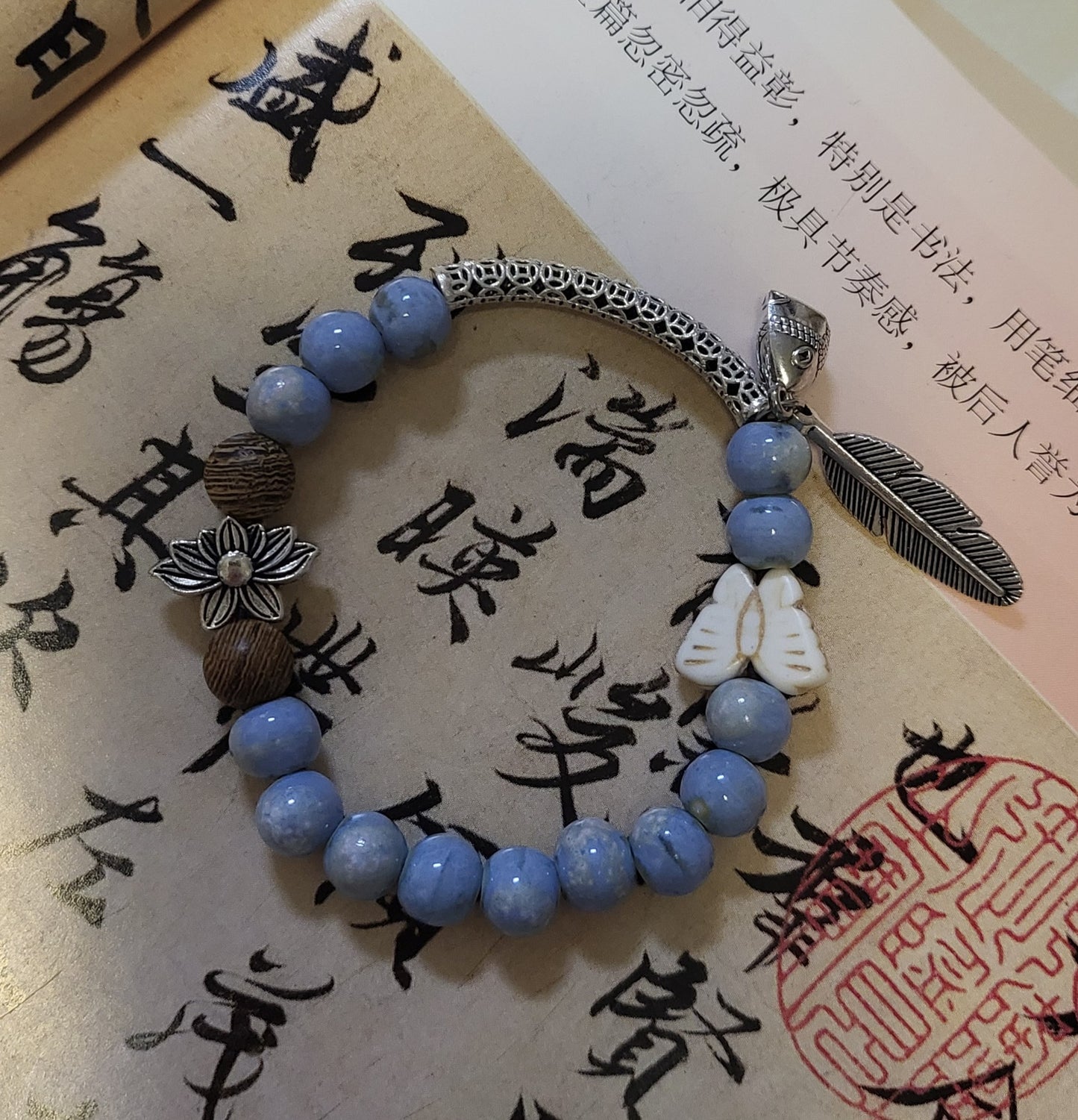 Handmade Ceramic Beads String