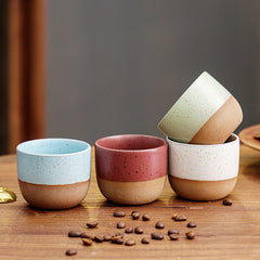 Rose red-stone coffee cup