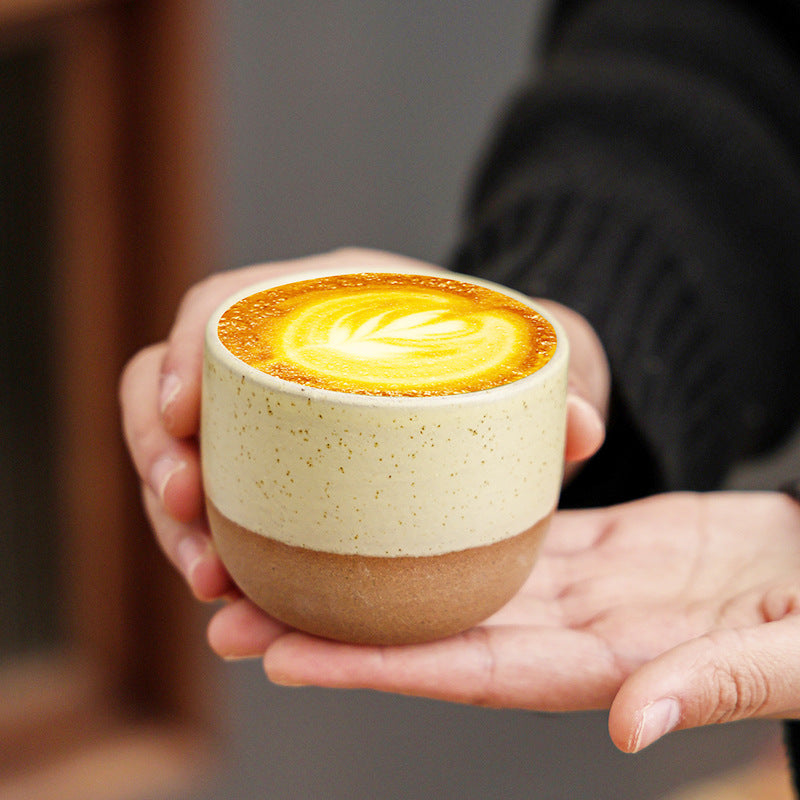 Handmade ceramic coffee cup