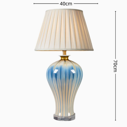 Handmade Ceramic Pottery Table Lamp Japanese Style