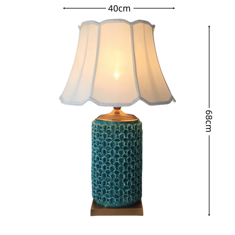 Handmade Ceramic Pottery Table Lamp Japanese Style