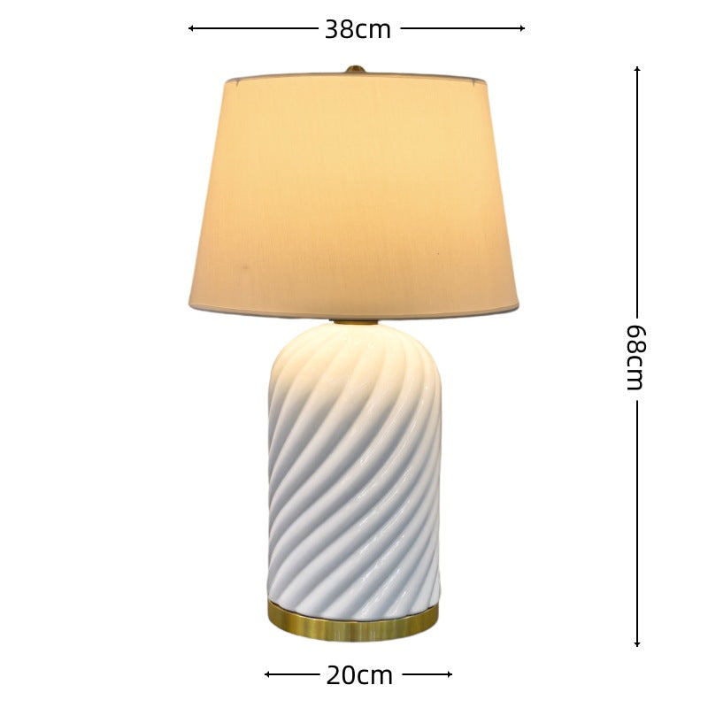 Handmade Ceramic Pottery Table Lamp Japanese Style