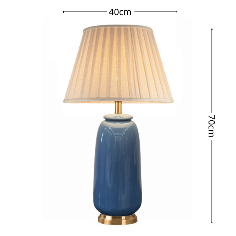Handmade Ceramic Pottery Table Lamp Japanese Style