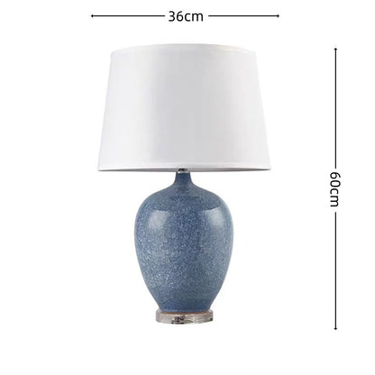 Handmade Ceramic Pottery Table Lamp Japanese Style