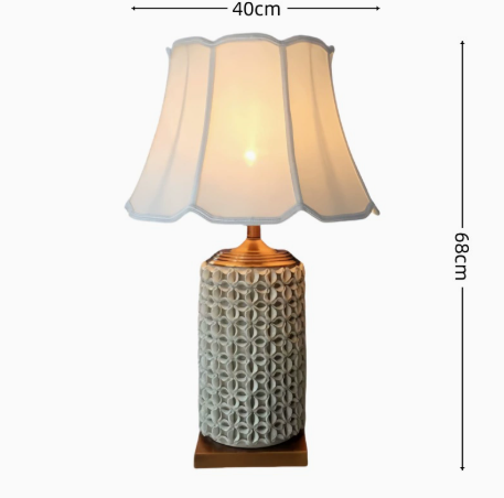 Handmade Ceramic Pottery Table Lamp Japanese Style