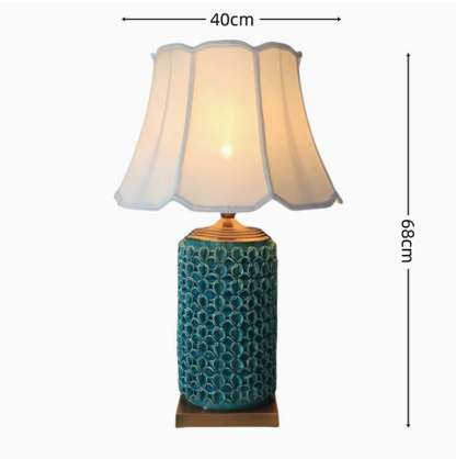Handmade Ceramic Pottery Table Lamp Japanese Style