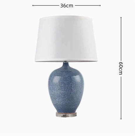 Handmade Ceramic Pottery Table Lamp Japanese Style