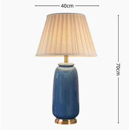 Handmade Ceramic Pottery Table Lamp Japanese Style